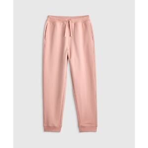 New NWT Girls Quince Organic Cotton French Terry Joggers 8 8Y In Rose